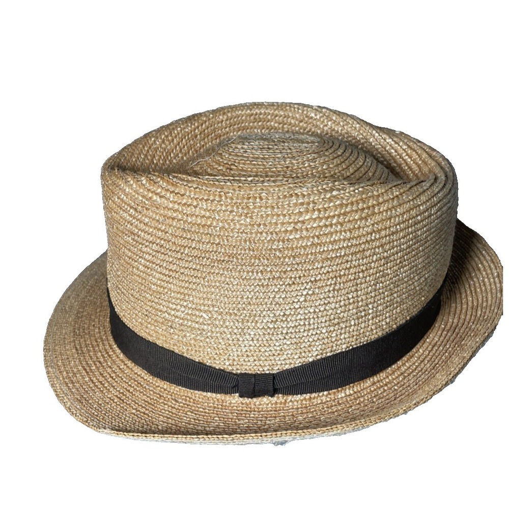 Made In Firenze raffia Fedora Hat